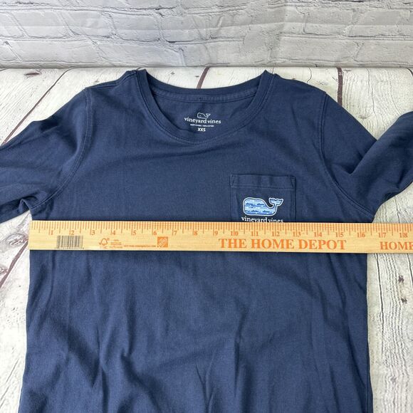 Discovery Channel Shark Week Shirt Vineyard‎ Vines Unisex XXS & XS Blue Crewneck - Picture 5 of 14